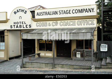 Australian Cobb & Co office Stock Photo