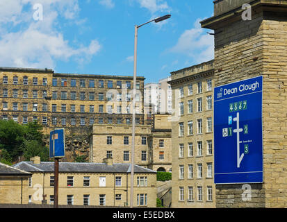 Dean Clough Mills, Halifax, West Yorkshire, England UK Stock Photo