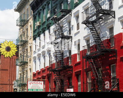 Puglia Restaurant in Little Italy, NYC Stock Photo