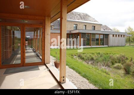 france, Basse Normandie, manche, voyage dans les maisons de pays du smvv, pays saint lois, maison des marais des ponts d'ouve, Stock Photo