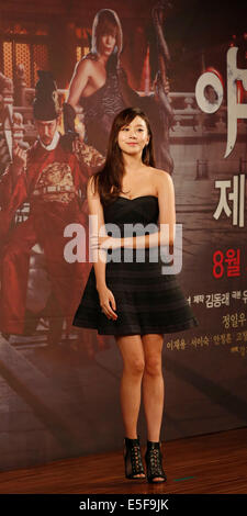 Ko Sung-Hee, Jul 29, 2014 : South Korean actress Ko Sung-hee poses during a presentation of her new drama 'The Night Watchman's Journal' in Seoul, South Korea. © Lee Jae-Won/AFLO/Alamy Live News Stock Photo