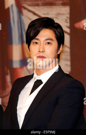 Yunho(Dongbangsinki), Jul 29, 2014 : South Korean actor and singer Yun-ho, who is a member of boy band TVXQ, attends a presentation of his new drama 'The Night Watchman's Journal' in Seoul, South Korea. © Lee Jae-Won/AFLO/Alamy Live News Stock Photo