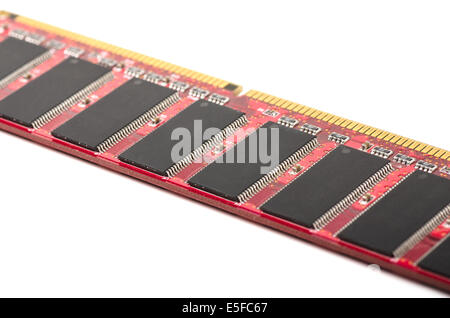 Red RAM on a white background Stock Photo