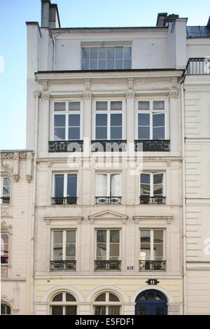 France, ile de france, paris 9e arrondissement, 11 rue de navarin, maison neo renaissance, Stock Photo