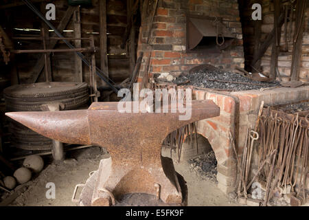 Blacksmith forge, Museum of East Anglian Life, Stowmarket, Suffolk ...