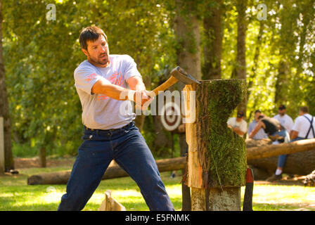 World Champion Logger Rob Waibel Chopping, Linn County Loggers 