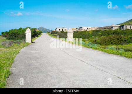 Old constructions in Asinara island, Sardinia, Italy Stock Photo