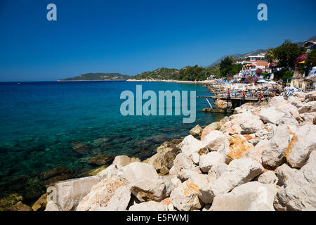 KAS, TURKEY View of bay at Kas. Stock Photo