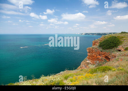 Bulgaria, Black Sea Coast. Panoramic landscape of Kaliakra headland Stock Photo