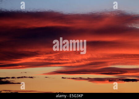 Crimson Clouds Stock Photo