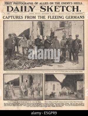 World War One German prisoners taken during the battle for Messines ...