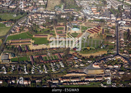Aerial View of Newmarket, Suffolk Stock Photo