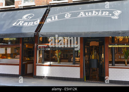 Randall & Aubin restaurant Seafood Fish Chips French and British dishes Stock Photo