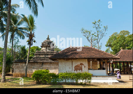 Ancient temple Natha Devale, holy area, Kandy, Sri Lanka Stock Photo