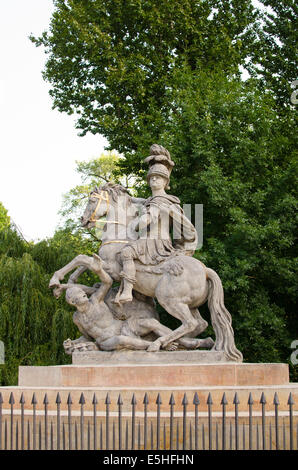 Jan III Sobieski monument in Lazienki Park warsaw Stock Photo