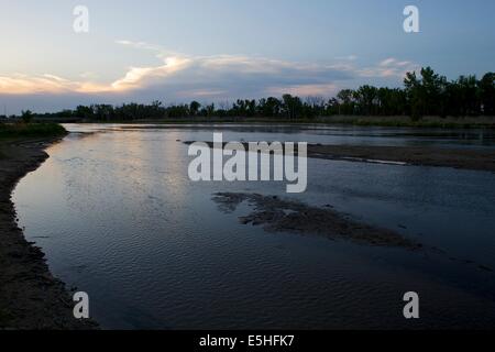 platte north nebraska river alamy sunset