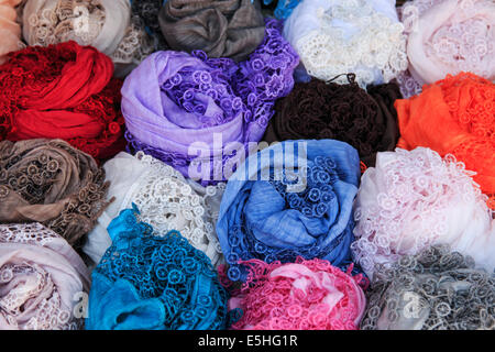 Handmade Lace in Burano Italy Stock Photo