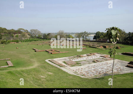 Raj Ghat. Varanasi, Uttar Pradesh, India. It represents ancient town of Kashi Stock Photo