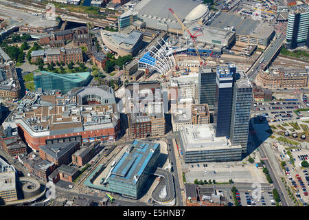 Print Works & Victoria Station, Manchester City Centre, North West England, UK Stock Photo