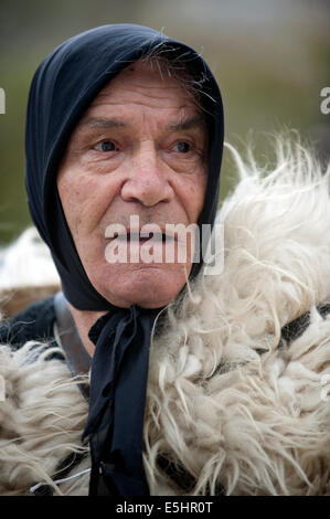 The carnival of Oniferi. In every february the citizens of Oniferi and the neighbor village's celebrate the carnival time. Stock Photo