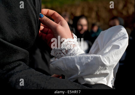 The carnival of Oniferi. In every february the citizens of Oniferi and the neighbor village's celebrate the carnival time. Stock Photo