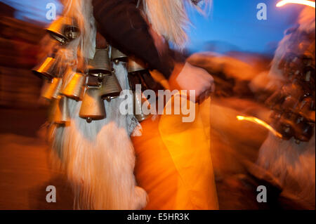 The carnival of Oniferi. In every february the citizens of Oniferi and the neighbor village's celebrate the carnival time. Stock Photo