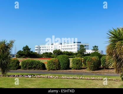 The Art Deco Midland Hotel on the promenade in the seaside resort of Morecambe, Lancashire, UK Stock Photo