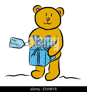 kid carrying teddy bear clipart
