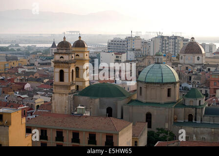 Cagliari is the most important and populous town of Sardinia, it's regional and provoncial capital and main political center. Stock Photo