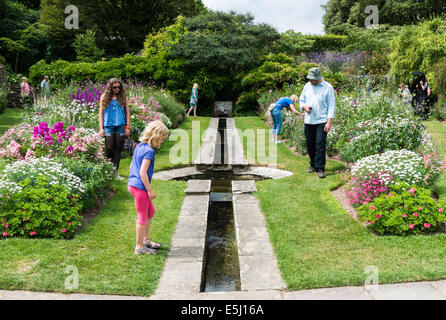 Coleton Fishacre, Kingswear, Devon. July 30th 2014. Coleton Fishacre country house Rill, in Kingswear, near Brixham. Stock Photo