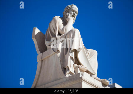 Socrates statue at Academy of Athens, Greece Stock Photo