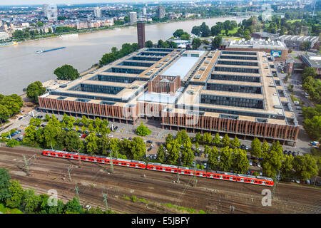 Old Fair Tower, RTL School of Journalism for TV and multimedia, media group RTL Germany GmbH, based in the former fair grounds Stock Photo