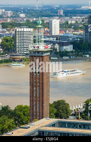 Old Fair Tower, RTL School of Journalism for TV and multimedia, media group RTL Germany GmbH, based in the former fair grounds Stock Photo