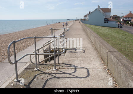 Deal sea flood defences Kent UK England Europe Stock Photo