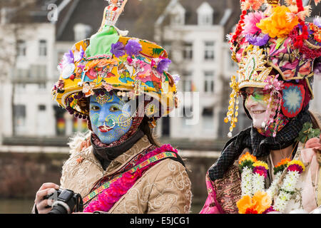 Netherlands, Maastricht, Carnival festival, Costumed people Stock Photo