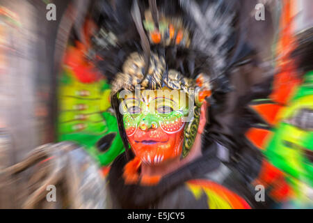 Netherlands, Maastricht, Carnival festival. Nicely made-up man. Portrait Stock Photo
