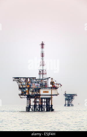 Netherlands, Den Helder, Dutch economic zone on North Sea. Gas production platforms