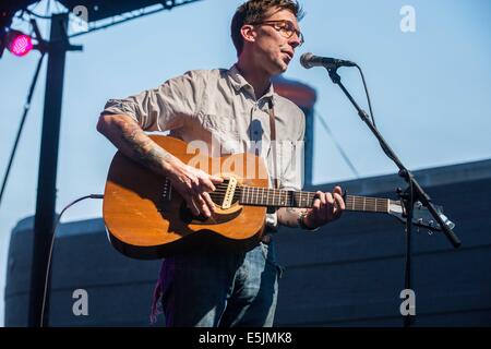 July 20, 2014 - Ferndale, MI, U.S - JUSTIN TOWNES EARLE performs in Ferndale, Michigan. (Credit Image: © Alexis Simpson/ZUMA Wire) Stock Photo