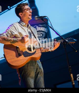 July 20, 2014 - Ferndale, MI, U.S - JUSTIN TOWNES EARLE performs in Ferndale, Michigan. (Credit Image: © Alexis Simpson/ZUMA Wire) Stock Photo