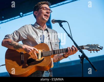 July 20, 2014 - Ferndale, MI, U.S - JUSTIN TOWNES EARLE performs in Ferndale, Michigan. (Credit Image: © Alexis Simpson/ZUMA Wire) Stock Photo