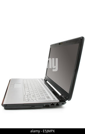 Modern laptop isolated over a white background Stock Photo