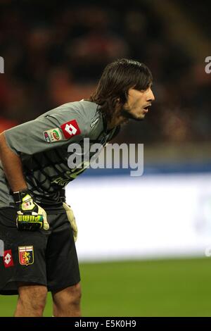 Milan, Italy. 23rd Nov, 2013. Mattia Perin (Genoa) Football/Soccer : Italian 'Serie A' match between AC Milan 1-1 Genoa at Stadio Giuseppe Meazza in Milan, Italy . © AFLO/Alamy Live News Stock Photo