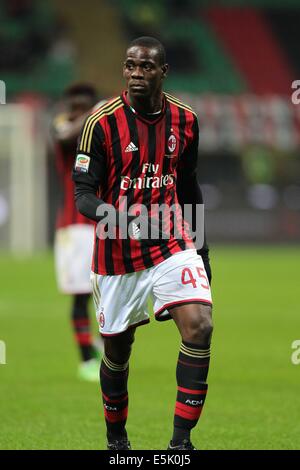 Milan, Italy. 23rd Nov, 2013. Mario Balotelli (Milan) Football/Soccer : Italian 'Serie A' match between AC Milan 1-1 Genoa at Stadio Giuseppe Meazza in Milan, Italy . © AFLO/Alamy Live News Stock Photo