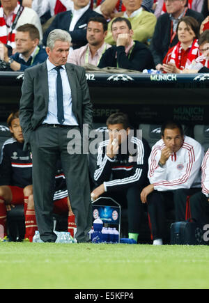 The disappointed manager of FC Bayern, Jupp Heynckes Stock Photo