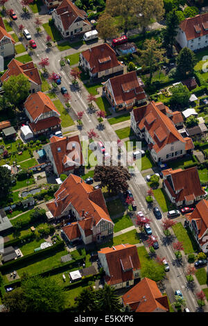 Aerial view, Teutoburgia colliery village, Börnig, Herne, Ruhr district, Herne, North Rhine-Westphalia, Germany Stock Photo