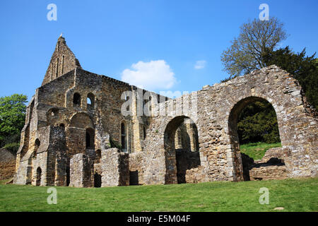 Battle Abbey at Battle near Hastings, Surrey, England is the burial place of King Harold, built at the site of battle Stock Photo