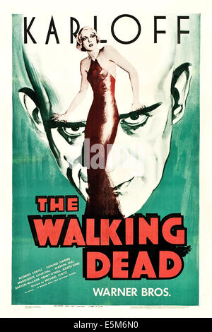 THE WALKING DEAD, Boris Karloff, 1936 Stock Photo