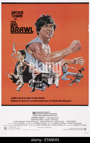 THE BIG BRAWL, US poster art, Jackie Chan, 1980. ©Warner Bros./ Courtesy: Everett Collection. Stock Photo