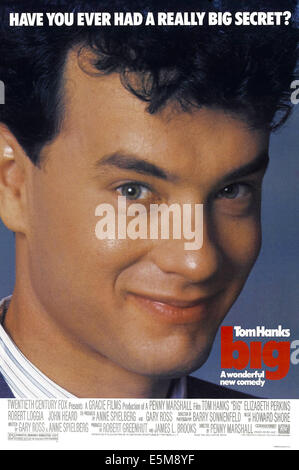 BIG, Tom Hanks, 1988. TM and Copyright ©20th Century Fox Film Corp. All rights reserved./Courtesy Everett Collection Stock Photo