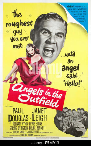 ANGELS IN THE OUTFIELD, Paul Douglas, Janet Leigh, 1951. Stock Photo